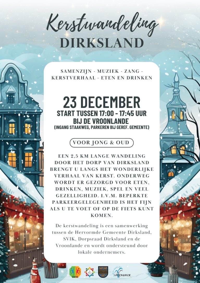 Beleef Kerst in Dirksland – Kerstwandeling