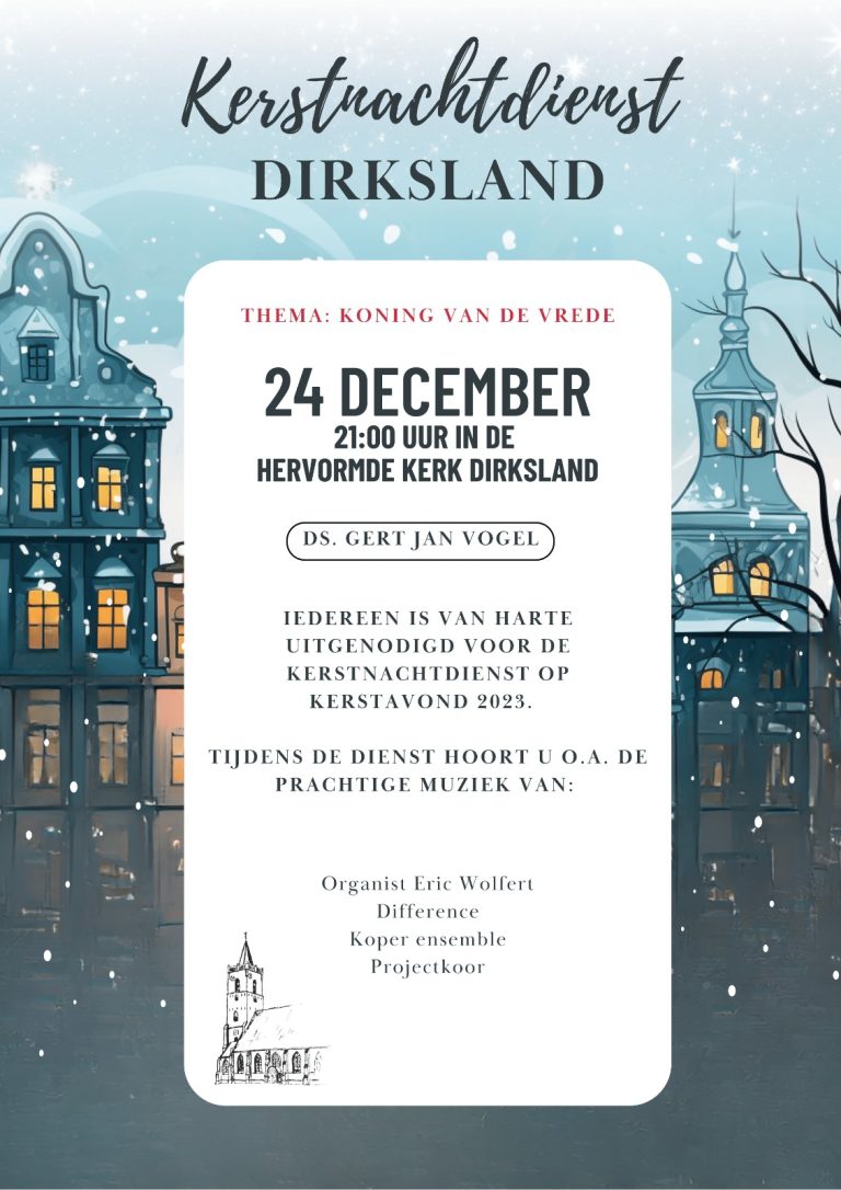 Beleef Kerst in Dirksland – Kerstnachtdienst