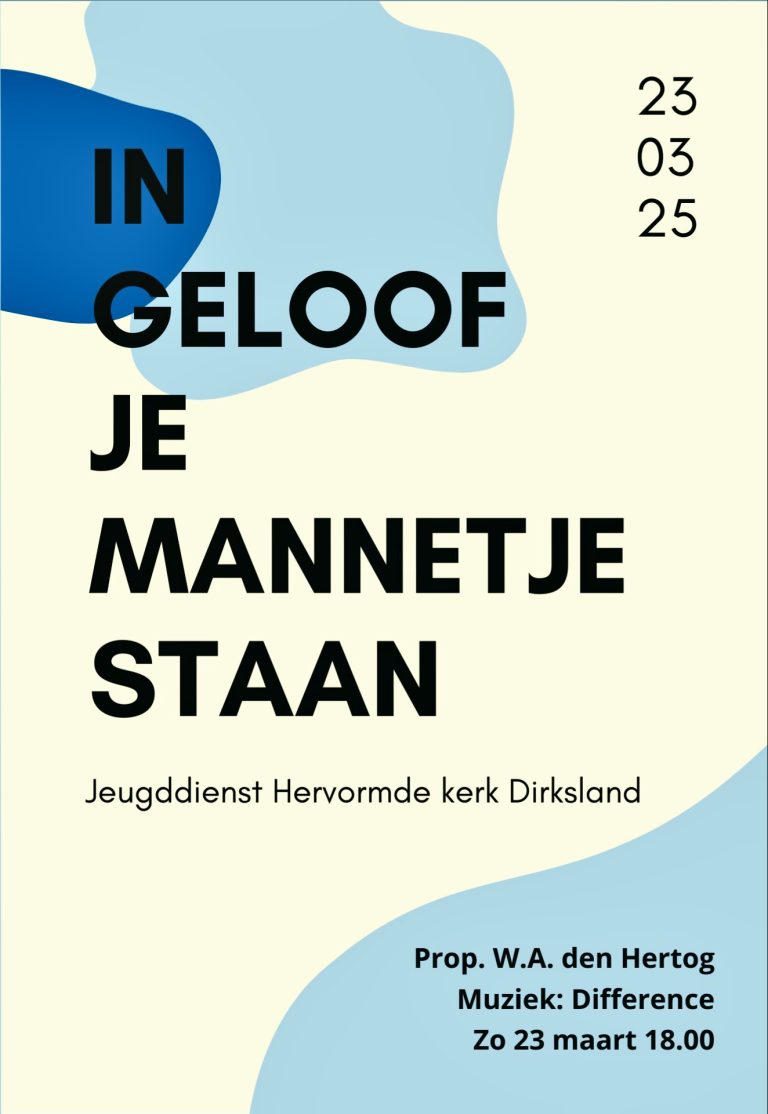 Jeugddienst 23 maart
