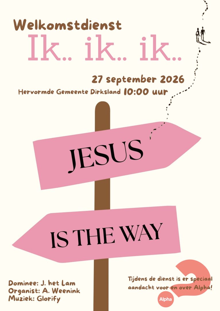 Welkomstdienst 27 september