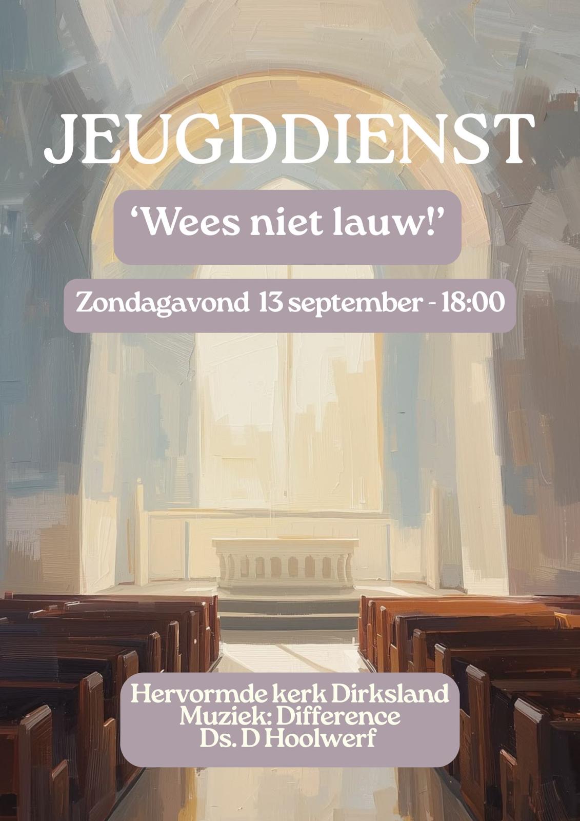 Jeugddienst 13 september